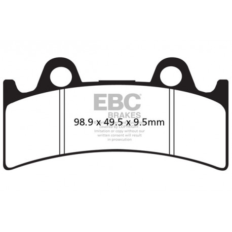 Frâne EBC Moto Saboți frână EBC EPFA EPFA190HH | race-shop.ro