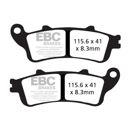 Frâne EBC Moto Saboți frână EBC EPFA EPFA261HH | race-shop.ro