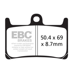 Plăcuțe frână EBC EPFA Extreme Pro Sintered EPFA380HH