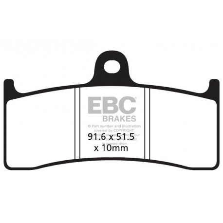 Frâne EBC Moto Saboți frână EBC EPFA EPFA249HH | race-shop.ro
