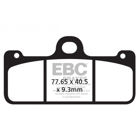 Frâne EBC Moto Saboți frână EBC EPFA EPFA218HH | race-shop.ro