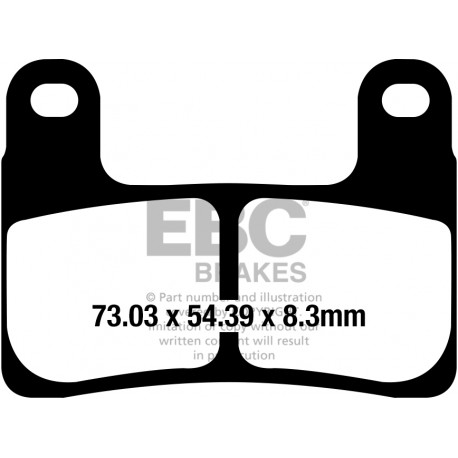 Frâne EBC Moto Saboți frână EBC GPFA GPFAX724HH | race-shop.ro