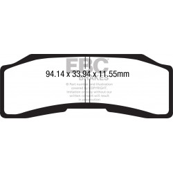 Saboți frână EBC GPFA GPFAX646HH