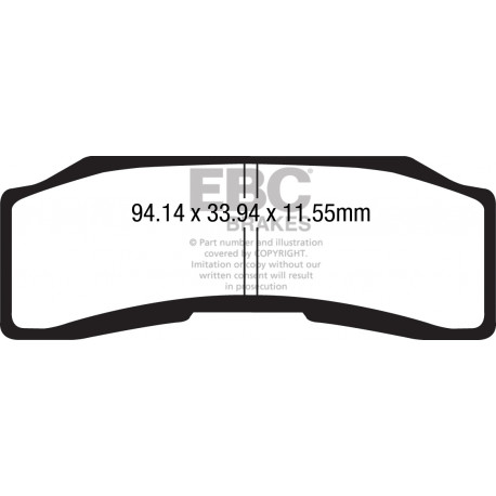 Frâne EBC Moto Saboți frână EBC GPFA GPFAX646HH | race-shop.ro