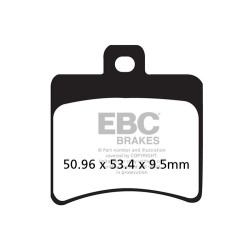 Plăcuțe frână EBC Organic FA FA298