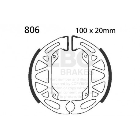 Frâne EBC Moto Saboți frână EBC Spate Organic 805 | race-shop.ro