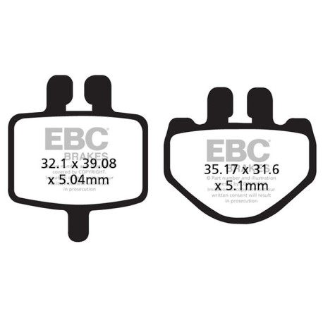 Frâne EBC Moto Plăcuțe frână EBC Carbon TT FA485TT | race-shop.ro