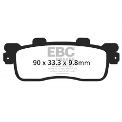 Saboți frână EBC Organic SFA498