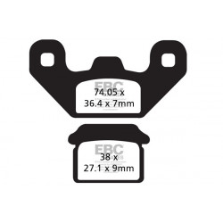 Saboți frână EBC Organic FA480