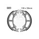 Frâne EBC Moto Saboți frână spate EBC Plain 889 | race-shop.ro