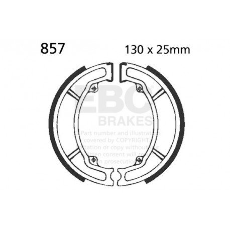 Frâne EBC Moto Saboți frână EBC Spate Organic 805 | race-shop.ro
