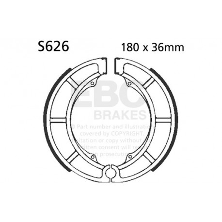 Frâne EBC Moto EBC Set saboți frână Organic S626 | race-shop.ro