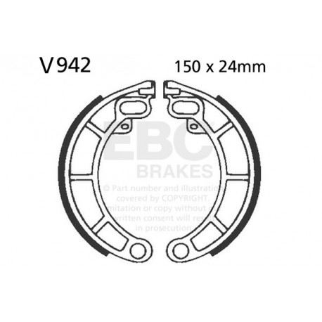 Frâne EBC Moto Saboți frână EBC Organic V942 | race-shop.ro