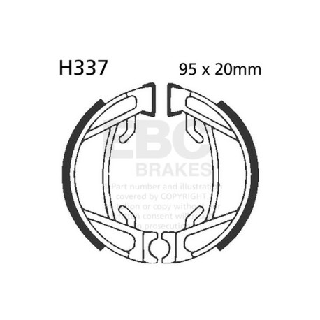 Frâne EBC Moto Saboți frână EBC Plain H337 | race-shop.ro