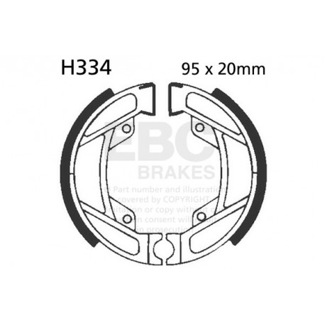 Frâne EBC Moto Saboți frână EBC Organic H334 | race-shop.ro