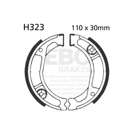 Frâne EBC Moto Saboți frână EBC Plain H323 | race-shop.ro