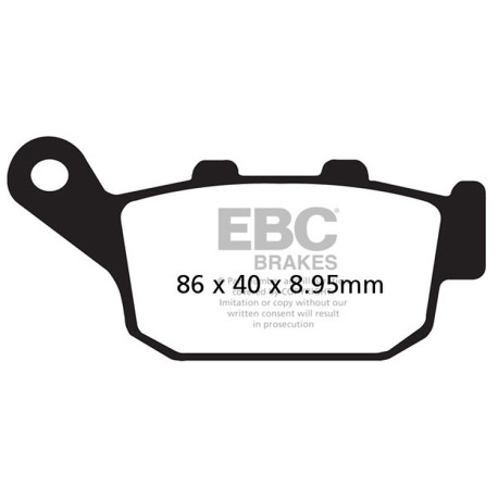 Frâne EBC Moto Plăcuțe frână EBC Organic FA FA496 | race-shop.ro