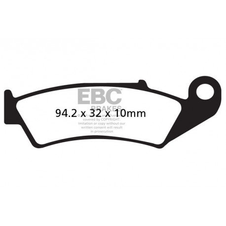 Frâne EBC Moto Saboți frână EBC Organic FA143 | race-shop.ro