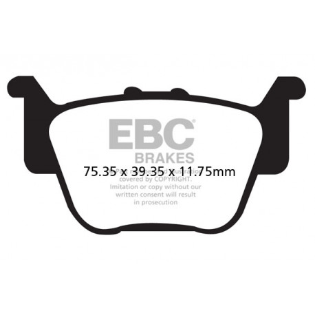 Frâne EBC Moto Saboți frână EBC Organic FA373TT | race-shop.ro