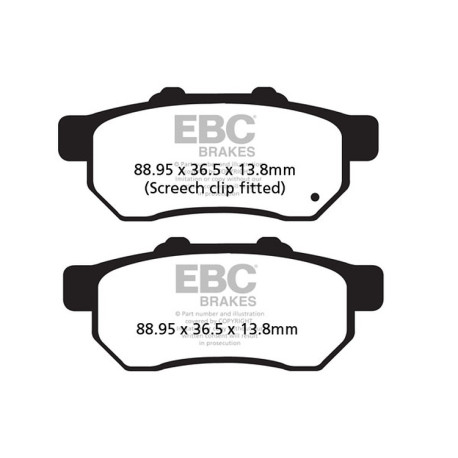 Frâne EBC Moto Plăcuțe frână EBC Carbon TT FA478TT | race-shop.ro