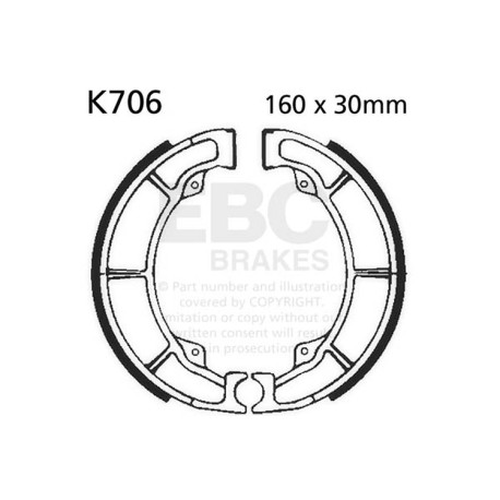 Frâne EBC Moto Saboți frână EBC Plain K706 | race-shop.ro