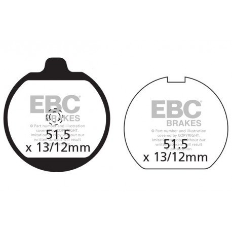 Frâne EBC Moto Saboți frână EBC Organic FA037 | race-shop.ro