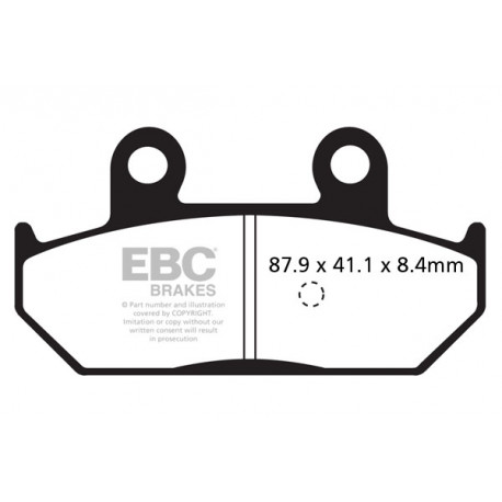 Frâne EBC Moto Saboți frână EBC Organic SFA412 | race-shop.ro