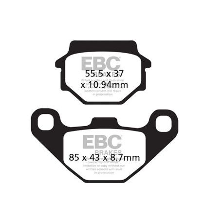 Frâne EBC Moto Plăcuțe frână EBC Carbon TT FA372TT | race-shop.ro