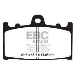 Plăcuțe frână EBC Carbon TT FA366TT