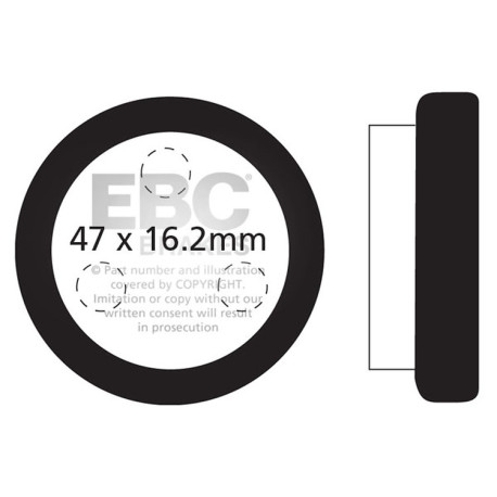Frâne EBC Moto Plăcuțe frână EBC Organic FA FA021 | race-shop.ro