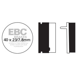 Plăcuțe frână EBC Organic FA FA155