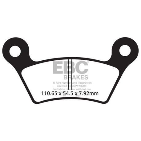 Frâne EBC Moto Plăcuțe frână EBC Organic FA FA473 | race-shop.ro