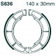 Frâne EBC Moto Saboți frână EBC Grooved S636G | race-shop.ro