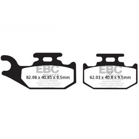 Frâne EBC Moto Saboți frână EBC FA428R | race-shop.ro