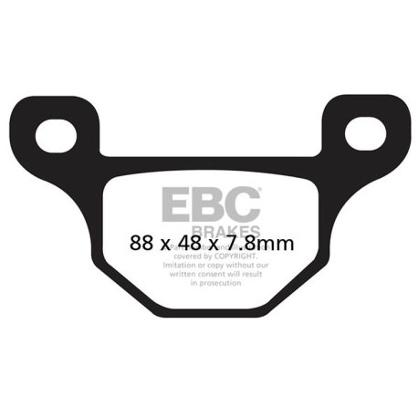 Frâne EBC Moto Plăcuțe frână de parcare EBC FA481 | race-shop.ro