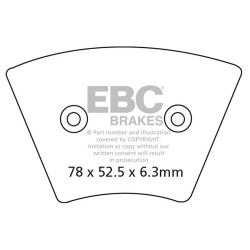 Plăcuțe frână EBC Organic FA FA026