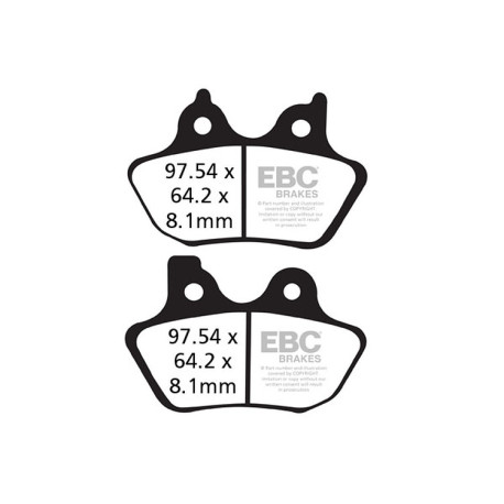Frâne EBC Moto Plăcuțe frână EBC Organic FA FA400 | race-shop.ro