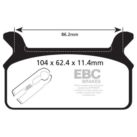 Frâne EBC Moto Plăcuțe frână EBC V Semi-Sintered FA201V | race-shop.ro