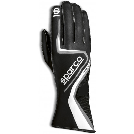 Mănuși Mănuși Sparco Record (cusătură exterior) negru / griu | race-shop.ro