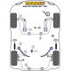 E30 3 Series (1982 - 1991) Powerflex Bucșă diferențial spate BMW 3 Series E30 inc M3 (1982 - 1991) | race-shop.ro