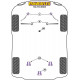 F10, F11 5 Series Powerflex Bucșă față diferențial BMW 5 Series F10, F11 | race-shop.ro