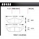 Plăcuțe frână HAWK Performance Plăcuțe frână spate Hawk HB456Z.705, Street performance, min-max 37°C-350°C | race-shop.ro