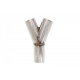 Cuple, reducții Y Reducție 45° evacuare 76/76mm, inox | race-shop.ro