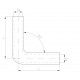 Cot 90° reducție Cot de reducție siliconic RACES Silicone 90° , 60mm (2,36") la 70mm (2,75") | race-shop.ro