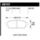 Plăcuțe frână HAWK Performance Plăcuțe frână spate Hawk HB707N.638, Street performance, min-max 37°C-427°C | race-shop.ro