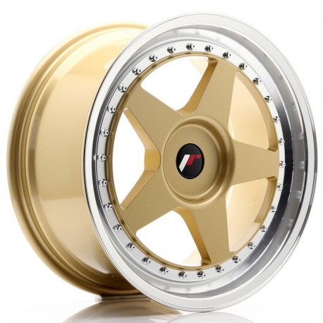 Jante Jante Japan Racing JR6 18x8,5 ET20-40 BLANK Gold w/Machined Lip | race-shop.ro
