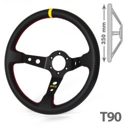 RRS Carbon 3 black/yellow dished 90 spokes 350mm