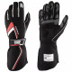 Mănuși OMP Tecnica cu FIA (cusătură exterior) negru / roșu