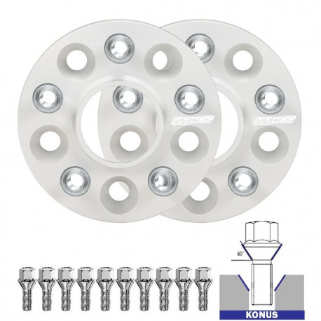 Distanțiere pentru model dedicat Set 2buc distanțiere (cu filet) pentru Audi A4&nbsp;B6&nbsp;- 20mm, 5x112, 57,1 | race-shop.ro