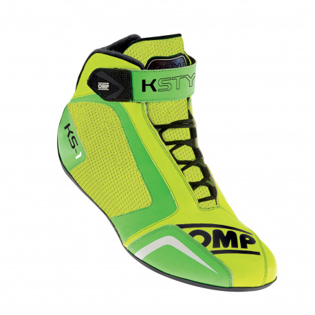Încălțăminte Încălțăminte de karting OMP KS-1, galben/verde | race-shop.ro